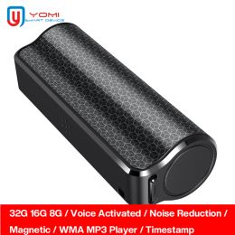 Recorder Digital Voice Recorder Megnatic 32G 16G Noise Reduction Dictaphone Voice Activated USB Recorder Pen Audio Recorder Music Player