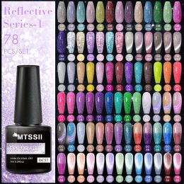 Gel Mtssii 12/60/120pcs Set Of Gel Varnishes Glitter Nail Polish Set Semi Permanent Uv Gel kits Soak Off Nail Art Manicure Big Set