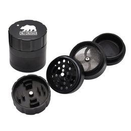 Metal Aluminium Smoking Herb Tobacco Grinders Accessroies Smoke Grinder 2.2 Inches 4 Piece Hand Muller Pipe