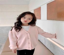 kids girls cardigan winter vaby buttom knitting sweaters coat children039s pink jumper cardigans Clothes286z7580055