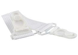Fitted Bed Sheet Mattress Grippers Suspenders Elastic Garter Fastener Holder Clips Straps Rubber Button Hook White220Z7063030