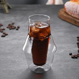 Coffee Pots Glass Cups For And Tea Tableware Latte Cup Double Bottom Coffeeware Teaware Cafes Espresso Mug Cafe Heat Resistant