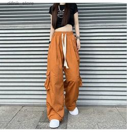 Women's Jeans Solid Pants Loose Summer Girl Straight Trousers Mori Femme Cool High Waist Pants Ulzzang Hip Hop Black Basic Pants Women Y240408