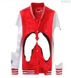Men039s And Women039s Casual Style Unique Personality Design Mouth Print Cotton Loose Baseball Shirt Jacket5727430