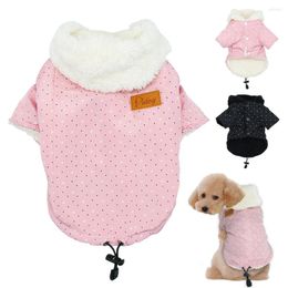 Dog Apparel Warm Clothes For Dogs Winter Small Coat Jacket Hooded Cat Puppy Chihuahua Yorkie Pet Clothing Ropa Para Perros S M L XL