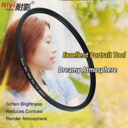 Accessories Camera Filter Black Mist Diffusion 1/4 1/8 Lens Filter Special Effects Dreamy Atmoshere Portrait Tool 37mm 52mm 58mm 62mm 67mm