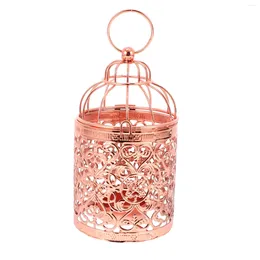 Candle Holders Candlestick Tealight Stand Simple Candleholder Home Decoration Conical Centrepiece Iron Bird Cage Banquet