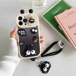 Cell Phone Cases 3D cartoon push window phone case suitable for iPhone 11 12 13 15 Pro Max Plus with advanced version Q240408