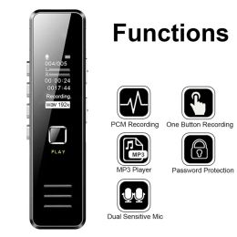 Players Professional Voice control Smart Voice Recorder Fidelity Noise Reduction Digital Record Pen Dictaphone Portable MP3 WMA Player