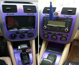 Car-Styling 3D/5D Carbon Fibre Car Interior Centre Console Colour Change Moulding Sticker Decals For Jetta 2005-20185723509