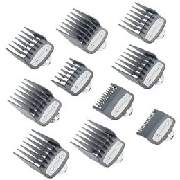new 2024 8/10 pc Hair Clipper Limit Comb Guide Attachment Size Barber Replacement 3/6/10/13/16/19/22/25/1.5/4.5mm hair clipper comb guide