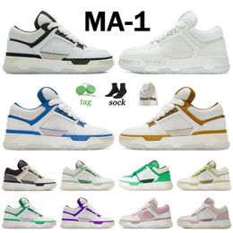 red casual shoes ma1 ma2 amirir beige mens womens sneaker white mint green luxury brown cream black tenis tennis zapato platform MA 1 woman dhgates plate-forme trainer