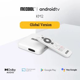 Box Mecool KM2 4K Android 10 TV Box USB3.0 100M/1000M LAN WiFi HDR 10 smart TV media player 2GB 8GB Dolby audio