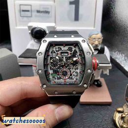 Luxury Top Quality Wristwatch Mechanical Watch Superclone Watches Wristwatch Designer Leisure 1103 Multifunctional Automatic Machine White Stee