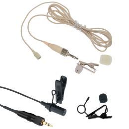 Microphones Pro Omnidirectional Condenser Lavalier Lapel Microphone For Sony UWP UTX D11 D21 B2 B40 V1 Beige Black 2 Colour Option