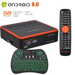 Box Android DVB TV box GTMEDIA GTCOMBO Android 9.0 DVBS2X/T2 Satellite Receiver H.265 4K Tuner BT 4.1 TV Decoder Set Top BOX