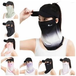 Scarves Letter Summer Silk Face Mask Sun Protection Fishing Shield Neckline Cover Climbing Veil Cycling
