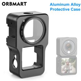 Cameras Aluminium Alloy Protective Case for DJI Action 2 Metal Case Frame Cage + UV Lens Philtre for DJI Osmo Action 2 Camera Accessories