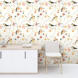 Wallpapers Custom Po Wallpaper 3D Retro Flower Bird Large Murals For Living Room Modern Wall Paper Painting Art Home Decor