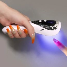 Dryers YIKOOLIN Handheld Nail Drying Lamp Uv Led Lamp For Nails Rechargeable Mini Led Uv Lamp Nail Dryer For Gel Nails Polish Art Tool