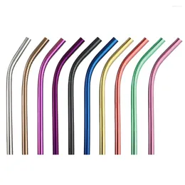 Drinking Straws 1Pcs 304 Stainless Steel Staws 12mm Straw Drink Pearl Milkshake Fat Bubble Tea For Cocktail Party With Brush