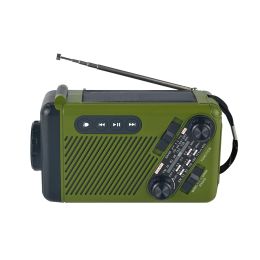 Radio New Design Solar Hand Crank Radio Outdoor Portable Long Range Radio with Led Flashlight Power Bank Suitable for Travel,camping