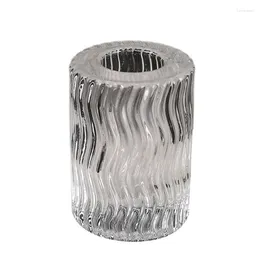 Candle Holders Morden Glass Holder Candlestick Square Round For Birthday Celebrations