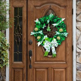 Party Decoration ST Patricks Day Wreath Rustic 16 Inch ST.patrick's Decor Clover For