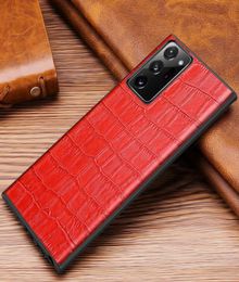 For Samsung Galaxy Note 20 Ultra Case Superb Alligator Print Back Cover Sticker Genuine Leather Case For Samsung Galaxy Note 20 Ul4800892