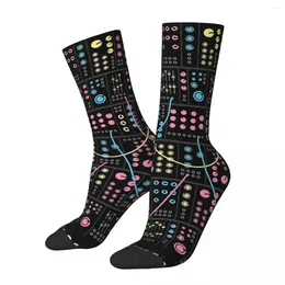 Men's Socks Modular Synthesiser Harajuku High Quality Stockings All Season Long Accessories For Man Woman Christmas Gifts