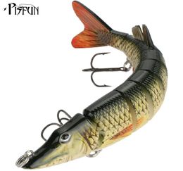Lake Pisfun 1pcs 20cm65g Multisection Artificial Lures Two Hooks Artificial Muskie Pike Lure Big Lure Swim Bait 787in229oz5455413