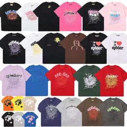 Designer Sp5der 5555 shirts Young Thug T-shirt Hip Hop Mens and Womens Hoodie High Quality Printed Spider Powder Pullover 555555 European Size s-xxl az