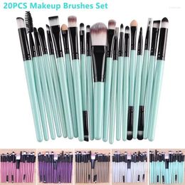 Makeup Brushes 20PCS Set Professional Plastic Handle Foundation Eyeshadow Make Up