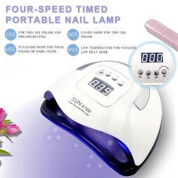 Kits Sun X7 Max Nail Dryer Led Lcd Display for Diy Manicure Nail Art Tool Uv Lamp Drying Gel Polish Timer Auto Sensor Hine Dryer V