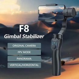 Portable F8 Smarphone Gimbal Stabiliser 3-Axis Handheld Phone Gimbal Selfie Stick Holder Bluetooth for Xiaomi Huawei iPhone Pro Max YouTube Tiktok Vlog Video Record