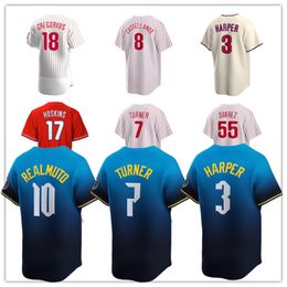 2024 City Bryce 3 Harper Bryson Stott Baseball Jersey Trea Turner Kyle Schwarber J.T. Realmuto Alec Bohm Nick Castellanos Aaron Nola Connect