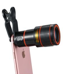 8x Zoom Optical Phone Telescope Portable Mobile Phone Telepo Camera Lens and Clip for iPhone Samsung HTC Huawei LG Sony Etc5673761