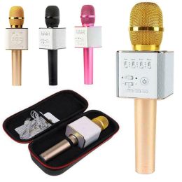 Microphones Q9 Wireless Microphone Portable Handheld Cellphone Karaoke Player Universal Bluetooth Mobile Phone Mic