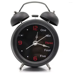 Wall Clocks 3 -Inch 3-inch Daily Clock Non-Ticking Alarm Light Twin Bell Silent Vintage