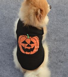 Halloween Pet Costume Decoration Dog Pumpkin Vest Puppy Cat Party Costume Pet Halloween Costume Party Decoration Props LJJA31349467133