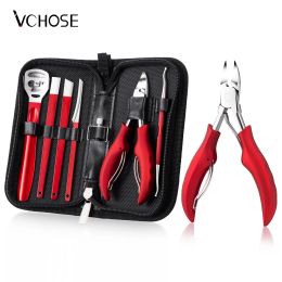 Shadow Vchose Foot Pedicure Set Toe Nail Correction Thick Nails Ingrown Toenails Nippers Cutters Dead Skin Dirt Remover Manicure Tool