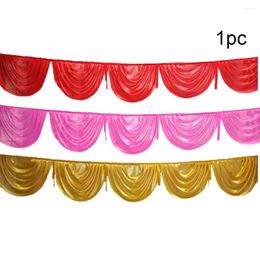 Party Decoration Wedding Decorate Event Stage Smooth Panel Top Table Arch DIY Ice Silk Backdrop Curtain Pograph Closing Background