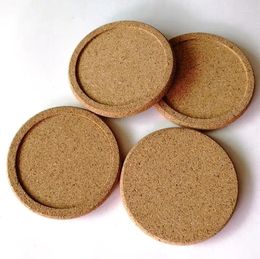 Table Mats 200pcs Classic Round Plain Cork Coasters Drink Wine Mat Juice Pad For Wedding Party Gift Favor SN4072