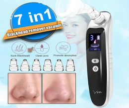 Face Nose Acne Black Dot Pimple Blackhead Remover Electric Blackhead Vacuum Cleaner Pore Skin Care Tools Machine with 6 Head3895301