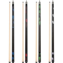 4 Pieces Pool Stick Cue 58 inch Billiard House Bar 240325