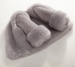 2020 Elegant Winter Faux Fur Baby Girls Jackets Thick Warm Children Coats Autumn Kids Girl Windbreaker Teenager Child Clothes8814213