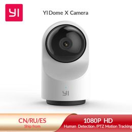 Lens Yi Smart Dome Security Camera X, Aipowered 1080p Wifi Ip Home Surveillance System with 24/7 Emergency Response, Human Detection