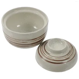Bowls Ceramic Stew Pot Serving Bowl Lid Household Large Noodle Soup Small Lids Restaurant