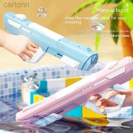 Gun Toys Electric Water Gun Toys Bursts Childrens High-pressure Strong Charging Energy Water Automatic Water Spray Child Gift Hobbies 240408