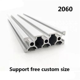 Yazıcılar 1pcs 2060 T Yuva Alüminyum Profil Ekstrüzyon 100800mm Uzunluk Avrupa Standart DIY CNC 3D yazıcı Dro OTQ4S